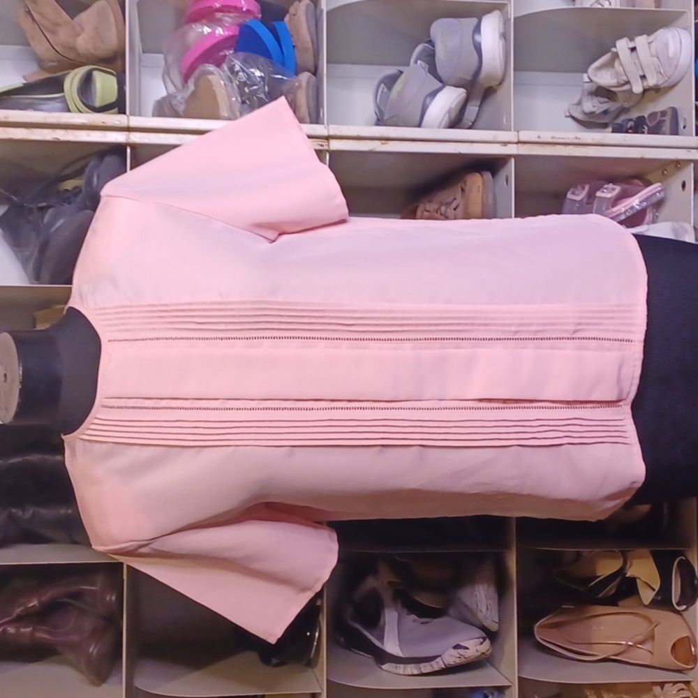 Worthington pink shell blouse size 6p
